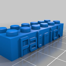 Patricio Lego bloquear collar llavero personalizado juguetes_construccion 3d print model - Mito3D