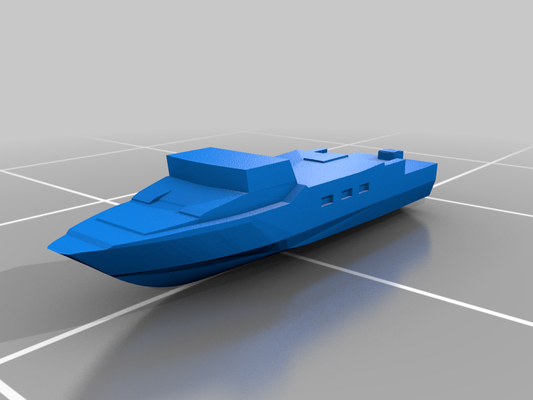 patrol boat hull remix 3d printing 3d print model - Mito3D