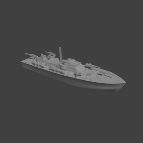 el patrullero lanza torpedos varios un barco de la patrulla lancha torpedera pt patrol torpedo nave marina los eeuu 3D print model - Mito3D