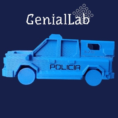 patrouillieren 4500 gadget autos van polizei movil arduino 3d print model - Mito3D