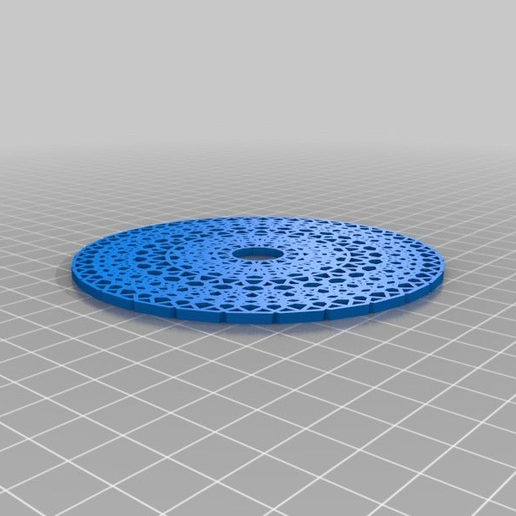 pattern2 art Noël Coaster géométrique géométrie mandala ornement modèle flocon neige math 3D print model - Mito3D