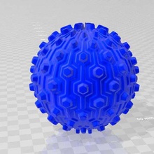 pattern ball game toy 3d print model - Mito3D