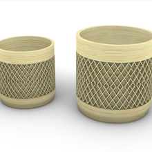 pattern flower pot v2 plant vase kitchenware nature art houseware decor interior design house 3d print model - Mito3D