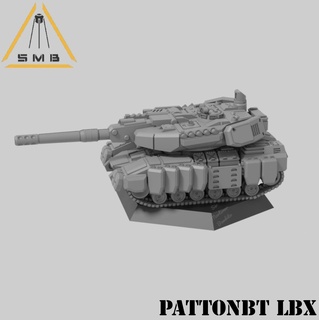pattonbt scifi space tabletop wargame tank vehicle 6mm american mecha battletech 3d print model - Mito3D