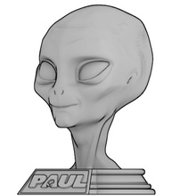 pablo extraterrestre art cine ovni el arte de juguete estatua 3d print model - Mito3D
