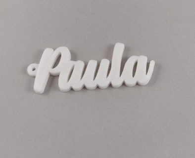 Paula chaveiro pingente gadget jóia deco criança 3d print model - Mito3D