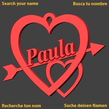Paula cœur Cupidon l'amour amour Saint Valentin jch saint valentin amoureux in journée 3d print model - Mito3D