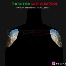 pauldron l'armure de batman armure à 2021 - robert pattinson art épaule cosplay marmor batman, l'épaule jouets accessoires poitrine dc comics bande-dessinée la 3d print model - Mito3D