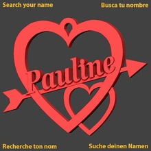 Pauline cœur Cupidon l'amour amour Saint Valentin jch saint valentin amoureux in journée 3d print model - Mito3D
