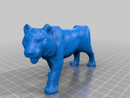 paulos tiger makerbotdigitizer scan art 3d print model - Mito3D