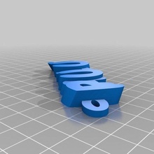 Paul iamburny's v2 Text Schlüsselring Schlüsselanhänger Schmuck angepasst 3d print model - Mito3D