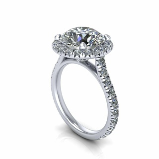 FIG noivado Casamento anel v1 pulseira solitário joalheria diamante monge Budha ouro prata cafajeste imprimível 3d pingente brinco bebê 3d print model - Mito3D