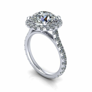 Feige Engagement Hochzeit Ring v2 Armband Solitär Schmuck Diamant Mönch Budha Gold Silber cad druckbar 3d Anhänger Ohrring Armreif Baby 3d print model - Mito3D