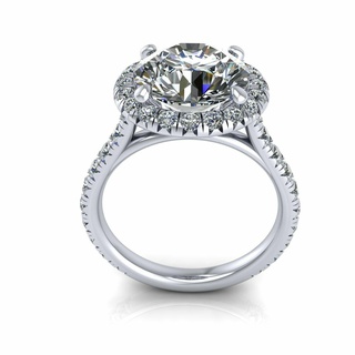 Feige Engagement Hochzeit Ring v3 Armband Solitär Schmuck Diamant Mönch Budha Gold Silber cad druckbar 3d Anhänger Ohrring Armreif Baby 3d print model - Mito3D