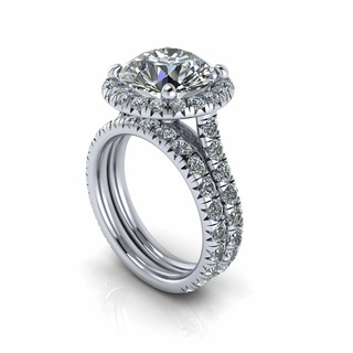 pav engagement wedding ring v5 bracelet solitaire jewelry diamond monk budha gold silver cad printable 3d pendant earring bangle baby 3d print model - Mito3D