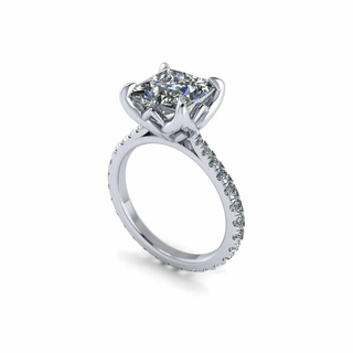 pav tiffany twist prong wedding ring gold jewelry solitair luxury engagement printable solitaire diamond rings silver fashion shining platinum budha cnc 3d print model - Mito3D