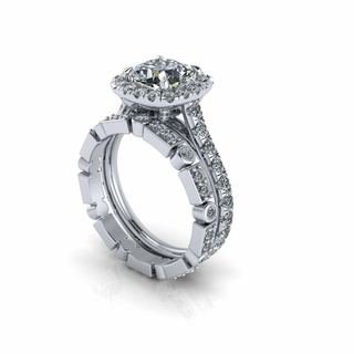 figure mariage diamant bague r23 pendentif bijoux maman solitaire Budha Collier boucle d'oreille 3d impression imprimable art 3d print model - Mito3D