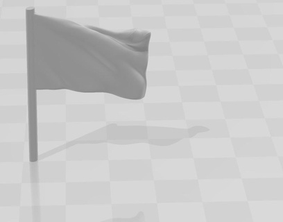 pabellón bandera mast 3d print model - Mito3D