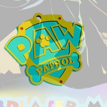paw logo keychain key ring 3d print model - Mito3D