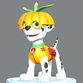 paw patrol - marshall pumpkin fanart dog puppy animal 3dprint 3dprinting manga figure anime statue cartoon comic characterdesign 3d print model - Mito3D