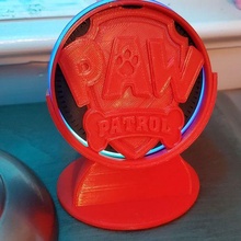 paw patrol alexa dot gen 2 holder gadget nickelodeon mount 3d print model - Mito3D