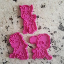 paw patrol characters cookie cutter sharp 3d print model - Mito3D