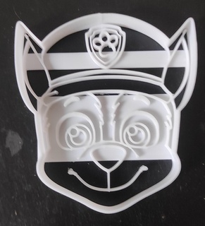 paw patrol chase cookie cutter dog police 3d print model - Mito3D
