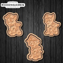 paw patrol cookie cutter set 6 home everest tracker skye sweetie rocky ryder marshall rubble katie carlos cali zuma porter jake chase arrby stamp cookies cook cithen cutters 3d print model - Mito3D