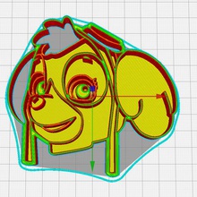 paw patrol-cookie-cutter tool pawpatrol Kekse scharfkantig ist Hund Mops 3d print model - Mito3D