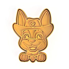 paw patrol cookie cutters cookies puppies trucker chase rubble zuma rocky skype everset marshall dogs 3d print model - Mito3D