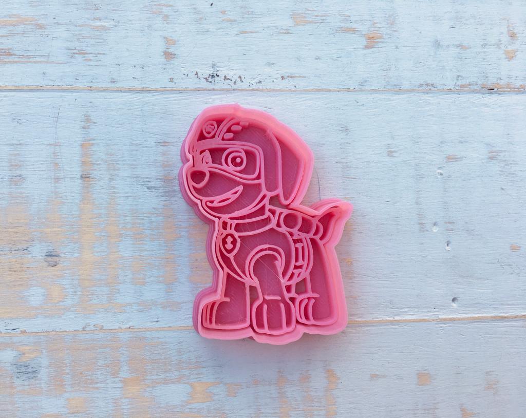 pata patrulla cortador corte zuma canino caracteres congelado deco galletas 3D print model - Mito3D