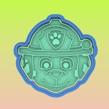 paw patrol marshall cookie cutter 3d print model - Mito3D