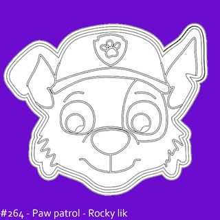 paw patrol rocky- cookie cutter stl file cartoon rocky character 3d print model - Mito3D