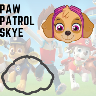 paw patrol skye cookie cutter cookies chase marshall ryder 3d print model - Mito3D