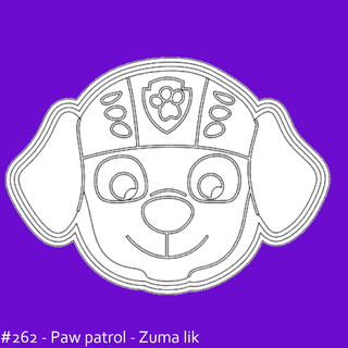 paw patrol zuma - cookie cutter cookie cutter stl file cartoon paw patrol zuma character  3d print model - Mito3D