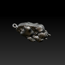 paw pendant necklace animal keepsake 3d print model - Mito3D