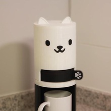 pawdie food dispenser home startcults kitchen pet storage kitty cat kitten toy dispensing household 3d print model - Mito3D