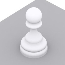 pedone gioco piccolo pezzo di scacchi dama pedina 3d print model - Mito3D