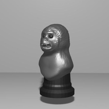 peón de ajedrez - macaco varios el los macacos 3d print model - Mito3D