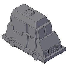 pawn truck game rush hour ice 3d print model - Mito3D