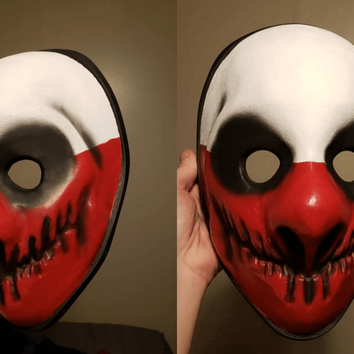payday 2 wolf's mask fashion costume 3D print model - Mito3D