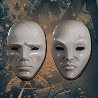 payday 3 mr empty & miss masks cosplay costume helmet jacket mask horror halloween party heist masquerade head bank hostage face strikeball dallas chains hoxton wolf 3d print model - Mito3D