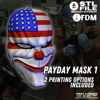 pagamento mascarar 1 print3d máscara pagamentofanart modeling3d colecionáveis mask3d cosplay réplica fanmadepayday comunidade roubo printing3ddiy 3d print model - Mito3D