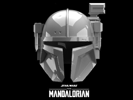 paz vizsla helmet heavy mando mandalorian mandalorian star wars helmet amman rifle blaster  3d print model - Mito3D