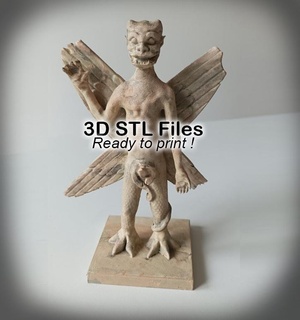 pazuzu Dämon Exorzist Film Statue Grusel 3d print model - Mito3D