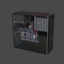 pc basic cabinet tool gamer 3d print model - Mito3D