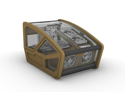pc caso funda modding madera atx láser cortador computadora cnc molienda juegos friki 3d print model - Mito3D