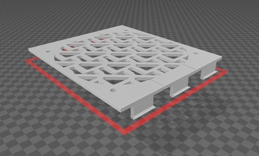 pc cooler grille cooler grid fan rgb gamer resource  3d print model - Mito3D
