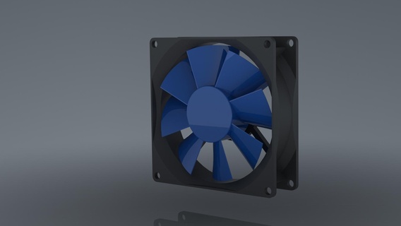 pc ventilador peça computador eletrônicos fã 3d print model - Mito3D