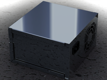 pc suministro caso funda artilugio computadora electrónica escritorio tecnología UPC caja ventilador enfriador aire industria 3d print model - Mito3D